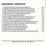 CD - Chris Andrews - Greatest Hits