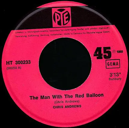 Chris Andrews - The Man With The Red Balloon