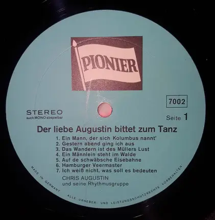 Chris Augustin Und Seine Rhythmusgruppe - Der Liebe Augustin Bittet Zum Tanz