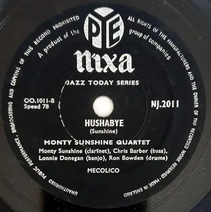 Chris Barber's Jazz Band / The Monty Sunshine Quartet - Whistlin' Rufus / Hushabye