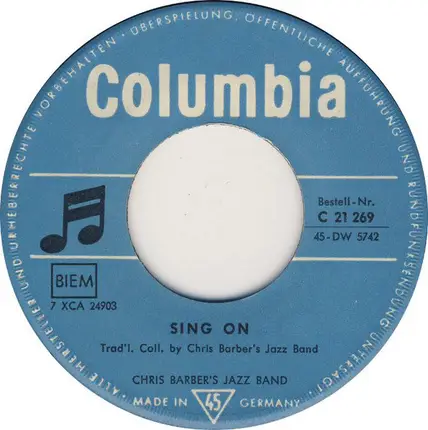Chris Barber's Jazz Band - Sing On