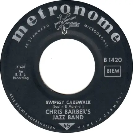 Chris Barber's Jazz Band - Swipesy Cakewalk / St. George's Rag