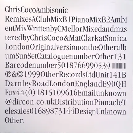 Chris Coco - Ambisonic