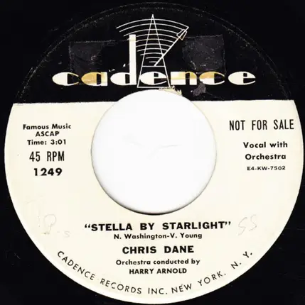 Chris Dane - Love You Didn't Do Right By Me   Stella By Starlight