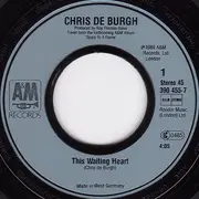 7inch Vinyl Single - Chris de Burgh - This Waiting Heart