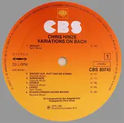 LP - Chris Hinze Featuring Louis van Dijk & Jan Goudswaard - Variations On Bach