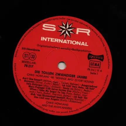 Chris Howland And The Highlanders - Die Tollen Zwanziger Jahre