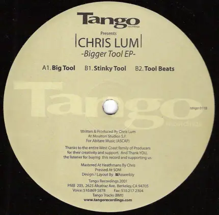 Chris Lum - Bigger Tool EP