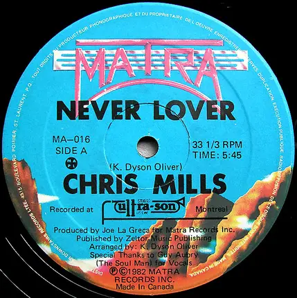 Chris Mills - Never Lover