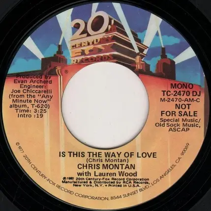 Chris Montan With Lauren Wood - Is This The Way Of Love