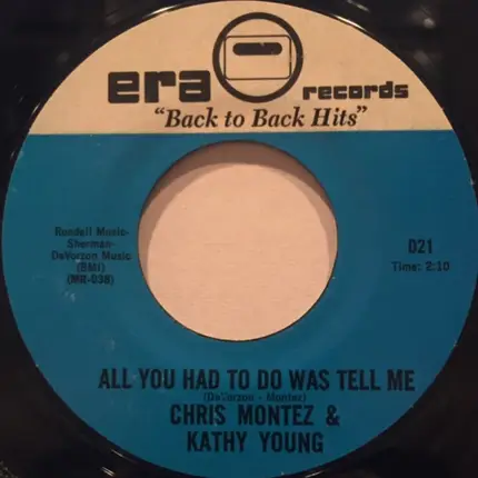 Chris Montez / Chris Montez & Kathy Young - Let's Dance / All You Had To Do Was Tell Me