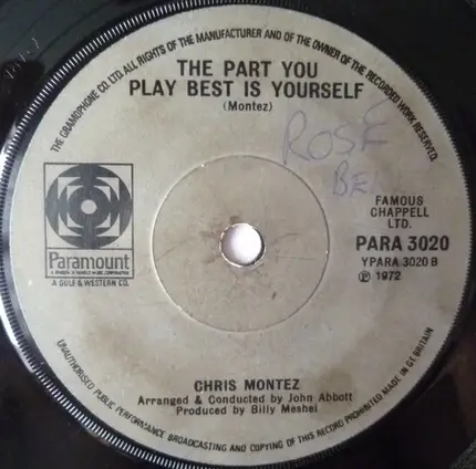 Chris Montez - Loco Porti (Crazy For You)