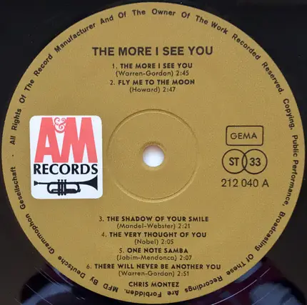 Chris Montez - The More I See You / Call Me