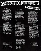 7inch Vinyl Single - Chronic Seizure - Brainsick
