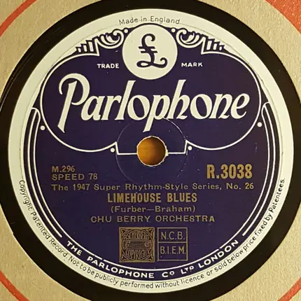 Chu Berry And His Stompy Stevedores / Chu Berry And His Orchestra - Ebb Tide / Limehouse Blues