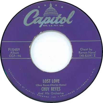 Chuy Reyes & His Orchestra - Lost Love / Los Hijos De Buda