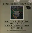 LP - Chuck Willis - I Remember Chuck Willis - Lyric Insert / Promo