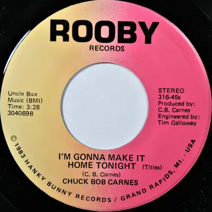 Chuck Bob Carnes - Waitin' For The Money To Roll In