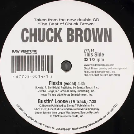 Chuck Brown - Fiesta / Bustin' Loose