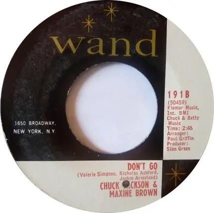 Chuck Jackson & Maxine Brown - Can't Let You Out Of My Sight