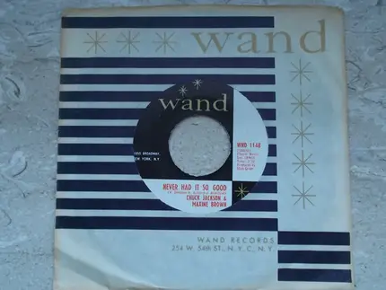 Chuck Jackson & Maxine Brown - Hold On I'm Comin' / Never Had It So Good
