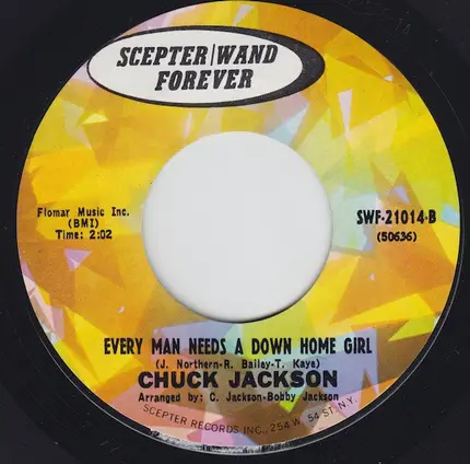 Chuck Jackson - I Wake Up Crying / Every Man Needs A Down Home Girl