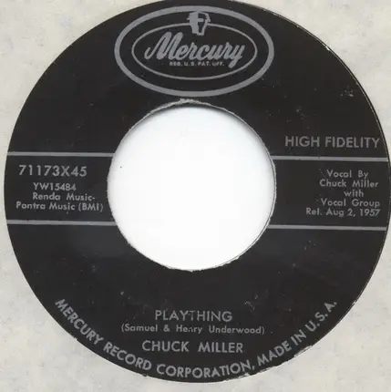 Chuck Miller - Plaything / After Yesterday
