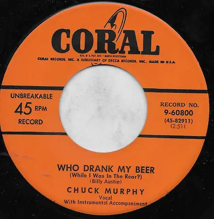 Chuck Murphy - Oceana Roll / Who Drank My Beer (While I Was In The Rear)