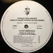 LP - Chœur Des Moines De L'Abbaye Saint-Pierre De Solesmes , Dom Jean Claire - Vêpres & Complies A L'abbaye De Solesme