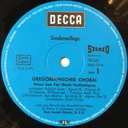 LP - Chœur Des Moines De L'Abbaye Saint-Pierre De Solesmes , Dom Joseph Gajard - Gregorianischer Choral