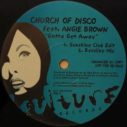 Church Of Disco - Gotta Get Away