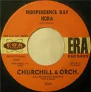 7inch Vinyl Single - Churchill & Orch. - Independence Day Hora / Shalom