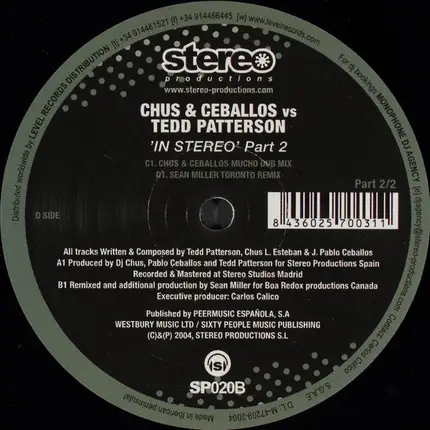 Chus & Ceballos vs. Tedd Patterson - In Stereo - Part 2