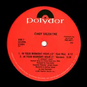 12inch Vinyl Single - Cindy Valentine - In Your Midnight Hour