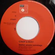 7inch Vinyl Single - Cindy & Bert - Immer Wieder Sonntags / Souvenirs Einer Liebe