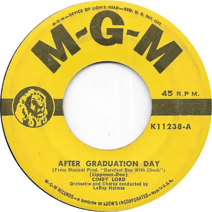 Cindy Lord - After Graduation Day