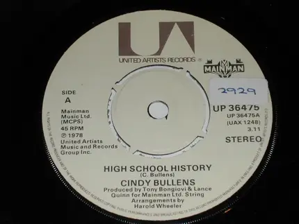 Cindy Bullens - High School History