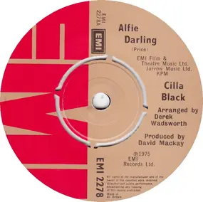 Cilla Black - Alfie Darling / Little Bit Of Understanding