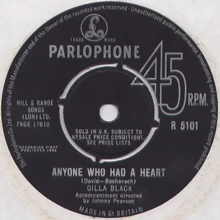 Cilla Black - Anyone Who Had A Heart