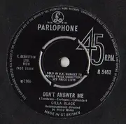 7inch Vinyl Single - Cilla Black - Don't Answer Me / The Right One Is Left