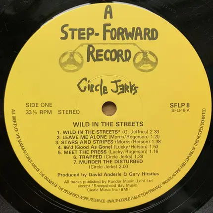 Circle Jerks - Wild in the streets