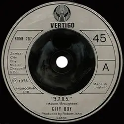 City Boy - 5-7-0-5