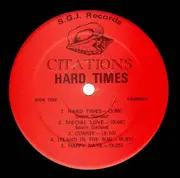 LP - Citations - Hard Times - ultra rare soca reggae