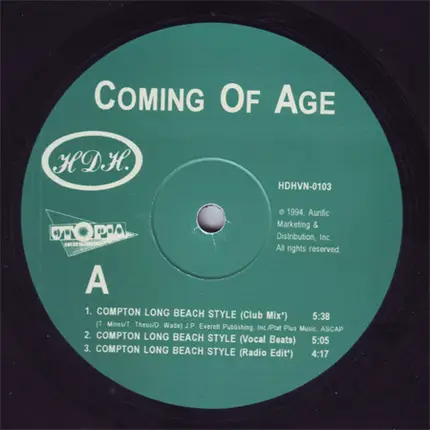 Coming Of Age - Compton Long Beach Style
