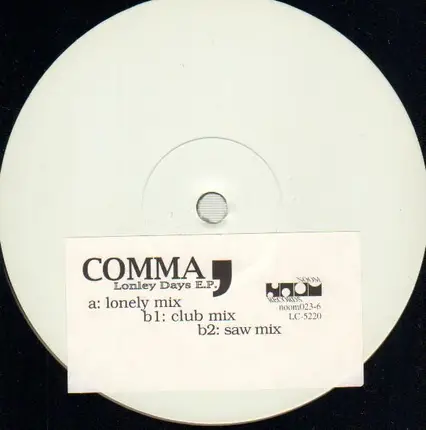 Comma - Lonely Days EP
