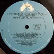 LP - Commander Cody And His Lost Planet Airmen - Live From Deep In The Heart Of Texas - Blue Paramount label