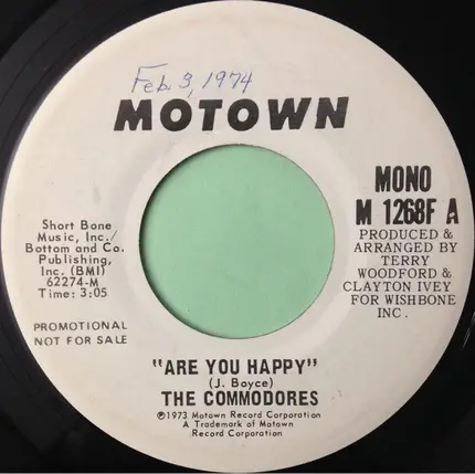 Commodores - Are You Happy