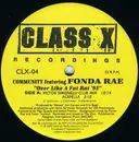 12inch Vinyl Single - Community Featuring Fonda Rae - Over Like A Fat Rat '95