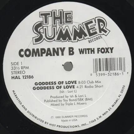Company B With Foxy - Goddess of Love
