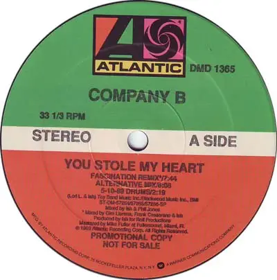 Company B - You Stole My Heart